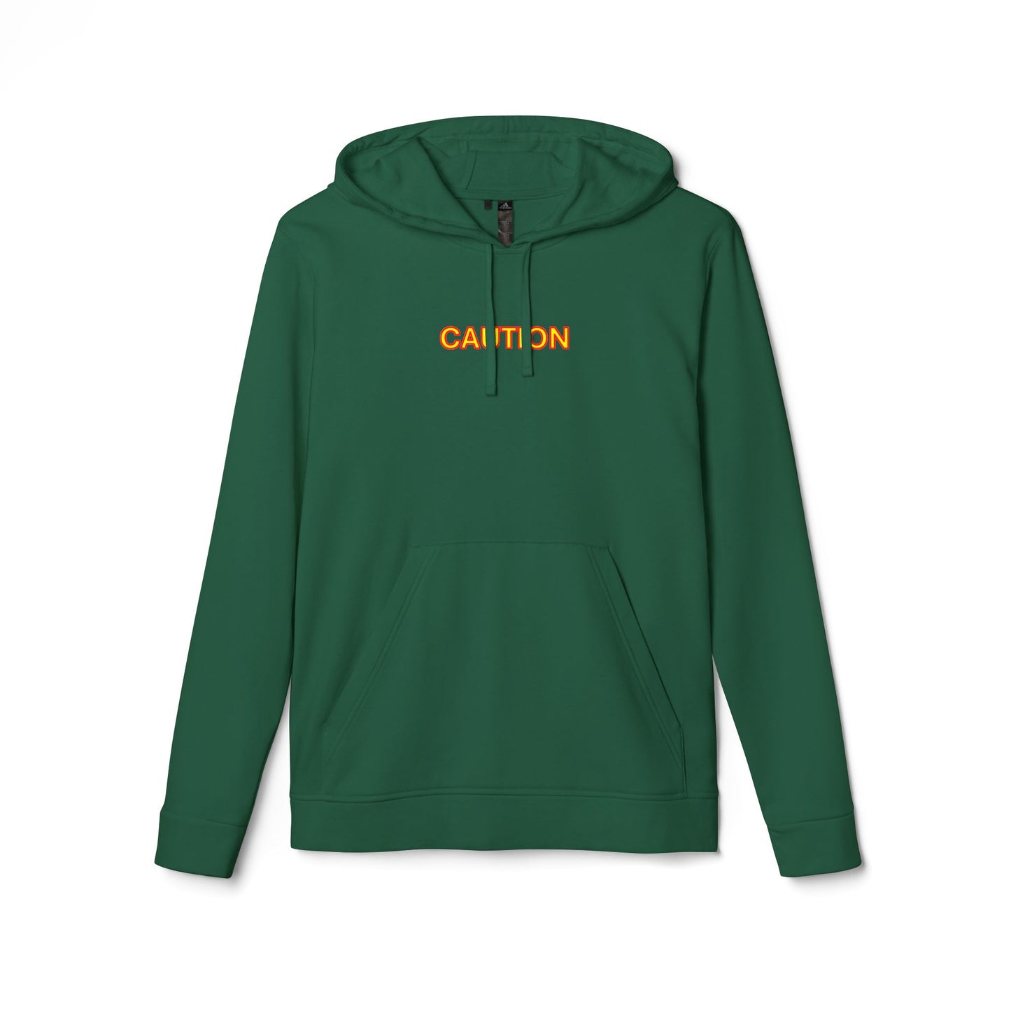 Caution Fleece Unisex Hoodie by Adidas