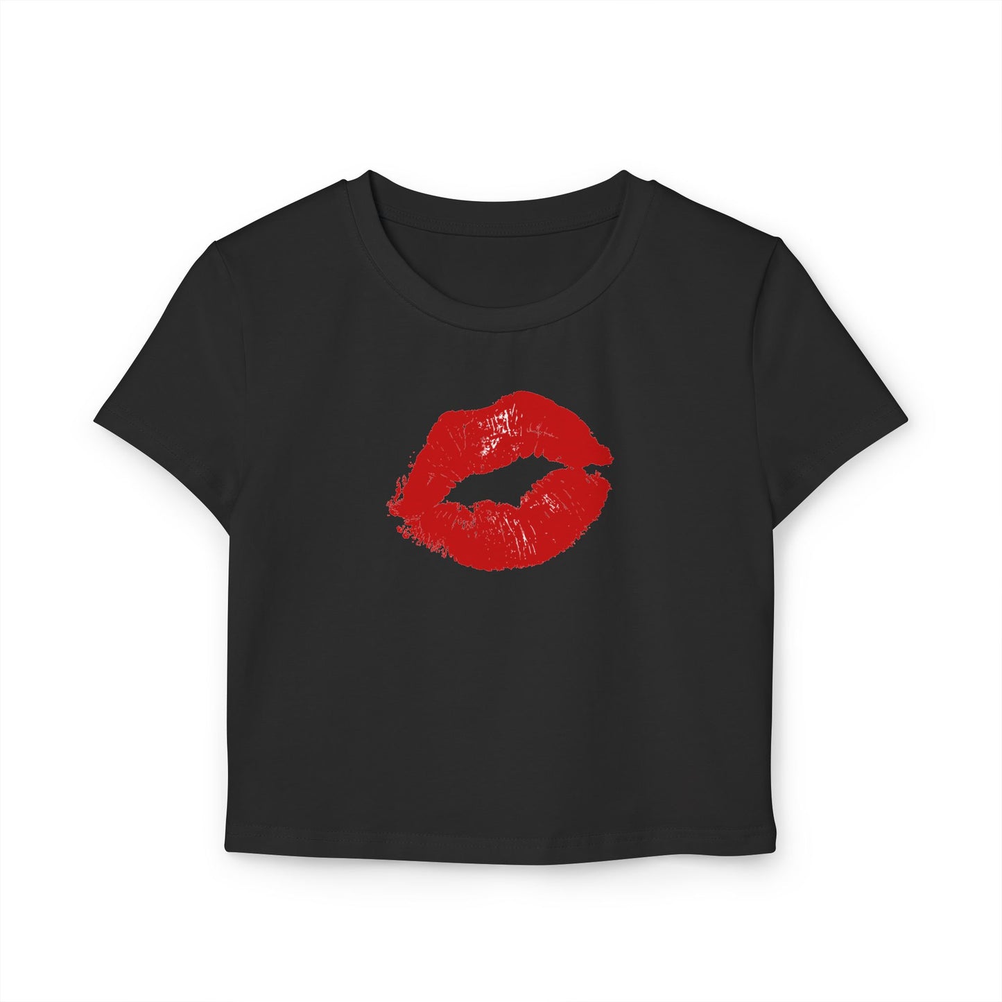 Lip Print - Women's Baby Tee