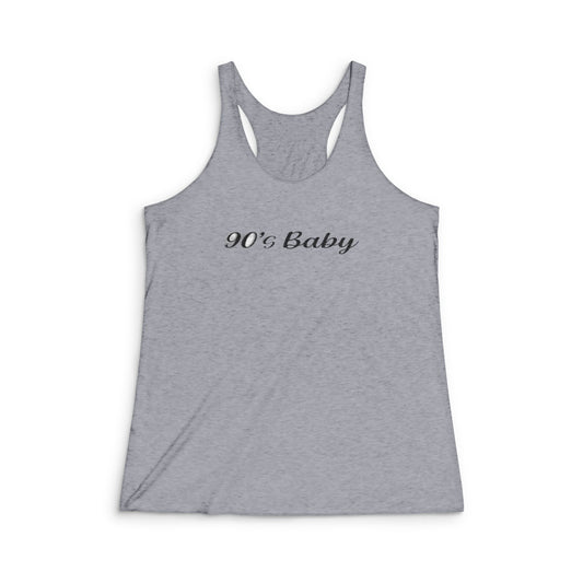 90's Baby - Women's Tri-Blend Racerback Tank