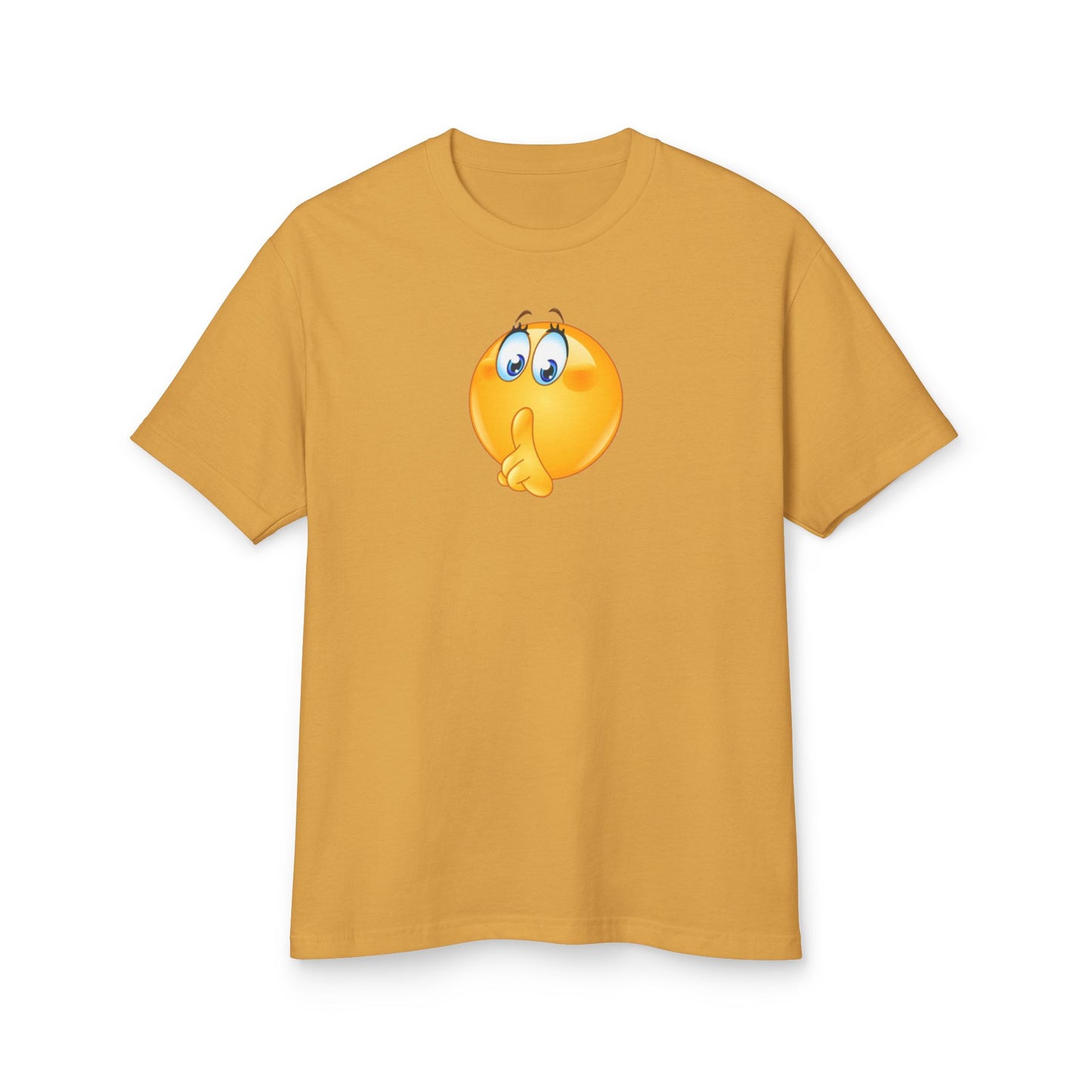 Shhh! Emoji - Unisex Garment-Dyed Heavyweight Cotton Tee