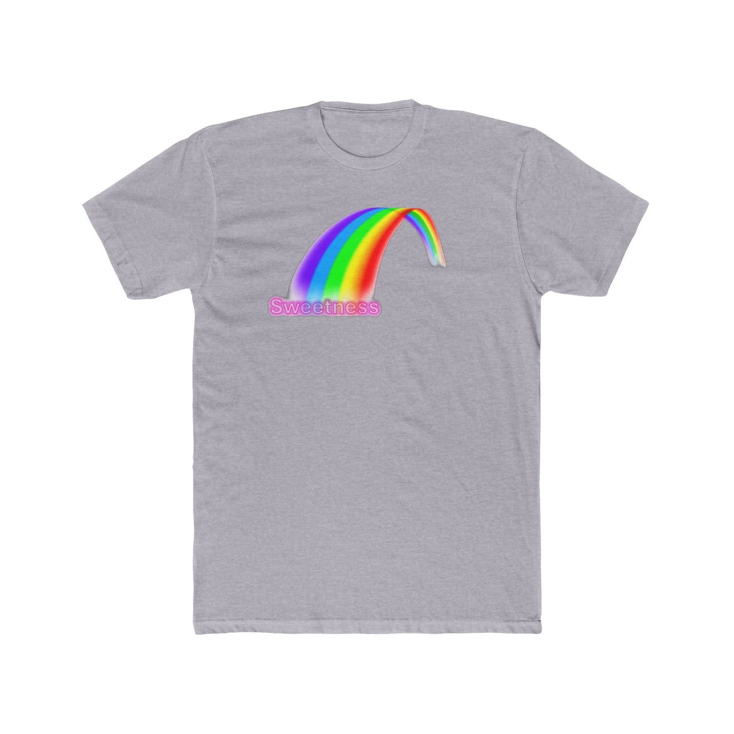 Sweetness Rainbow Graphic Unisex Cotton Crew Tee - Cute Summer Gift, Pride Apparel, Fun Retro T-Shirt, Casual Wear, Gift for Friends