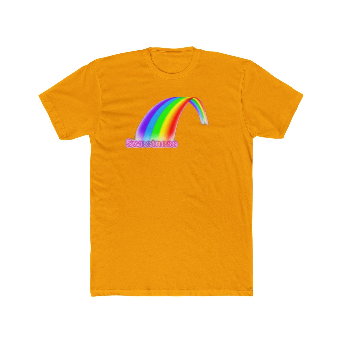 Sweetness Rainbow Graphic Unisex Cotton Crew Tee - Cute Summer Gift, Pride Apparel, Fun Retro T-Shirt, Casual Wear, Gift for Friends