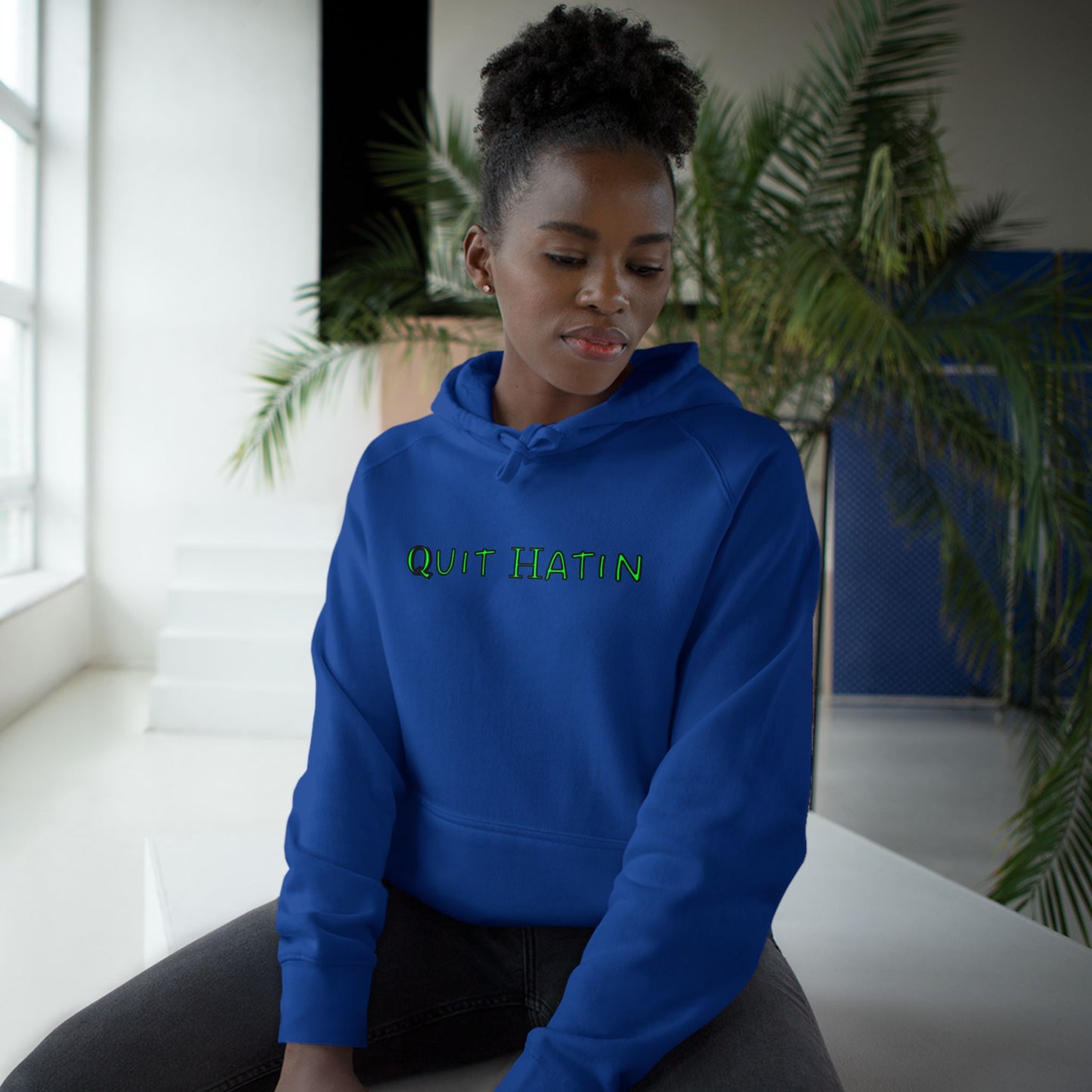 Quit Hatin (Lime Green) - Unisex Supply Hoodie