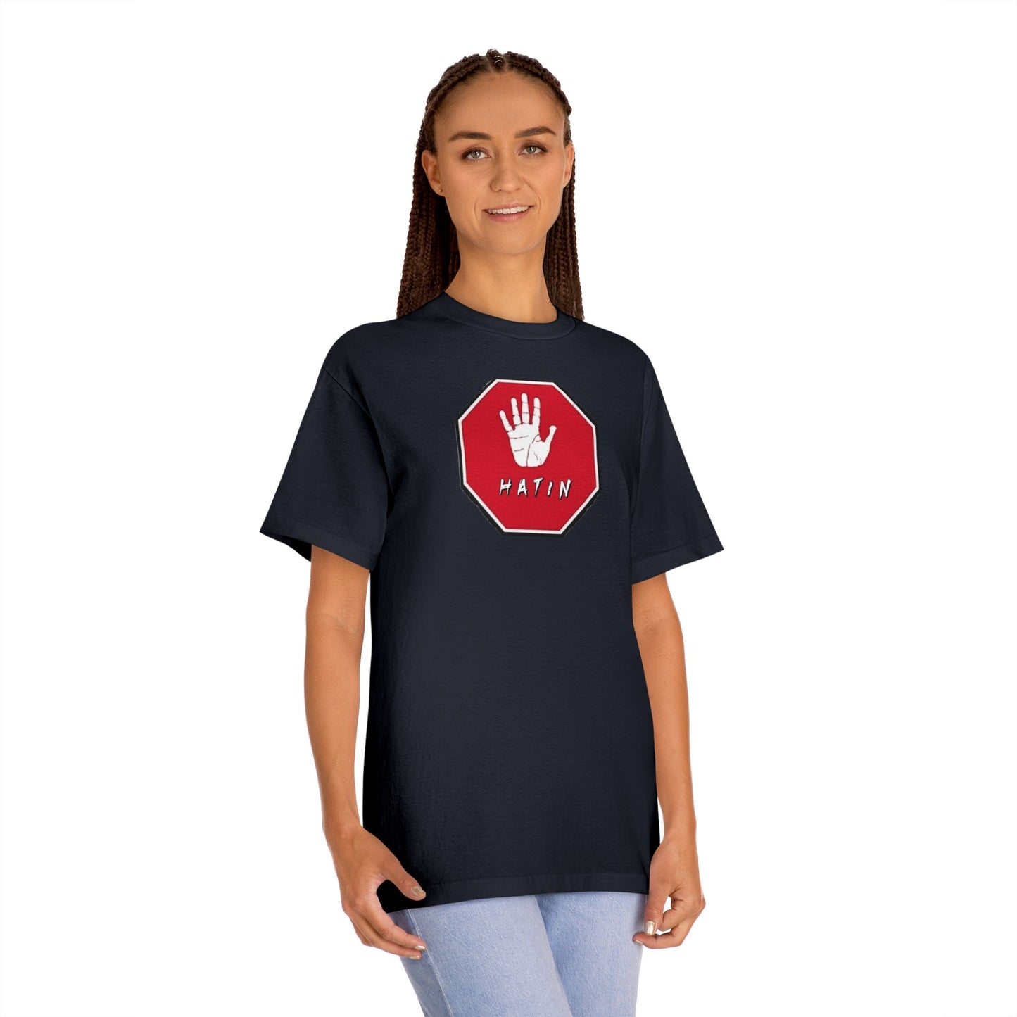 Unisex Classic Tee - STOP HATIN - BLK