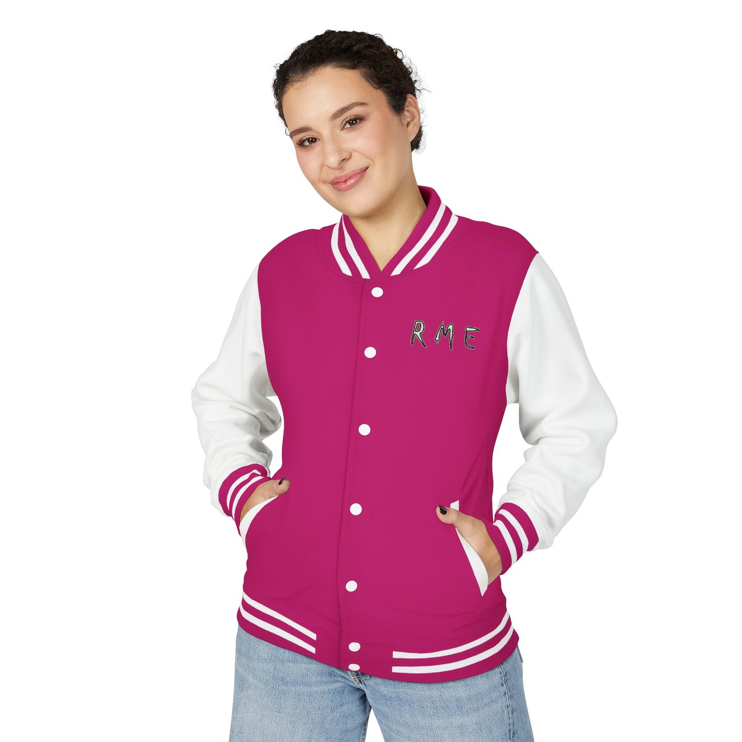 RME Letterman Jacket, Varsity College Style Outerwear, Customizable Baseball Team Coat, Retro Vintage Jacket, Personalized Sports Club