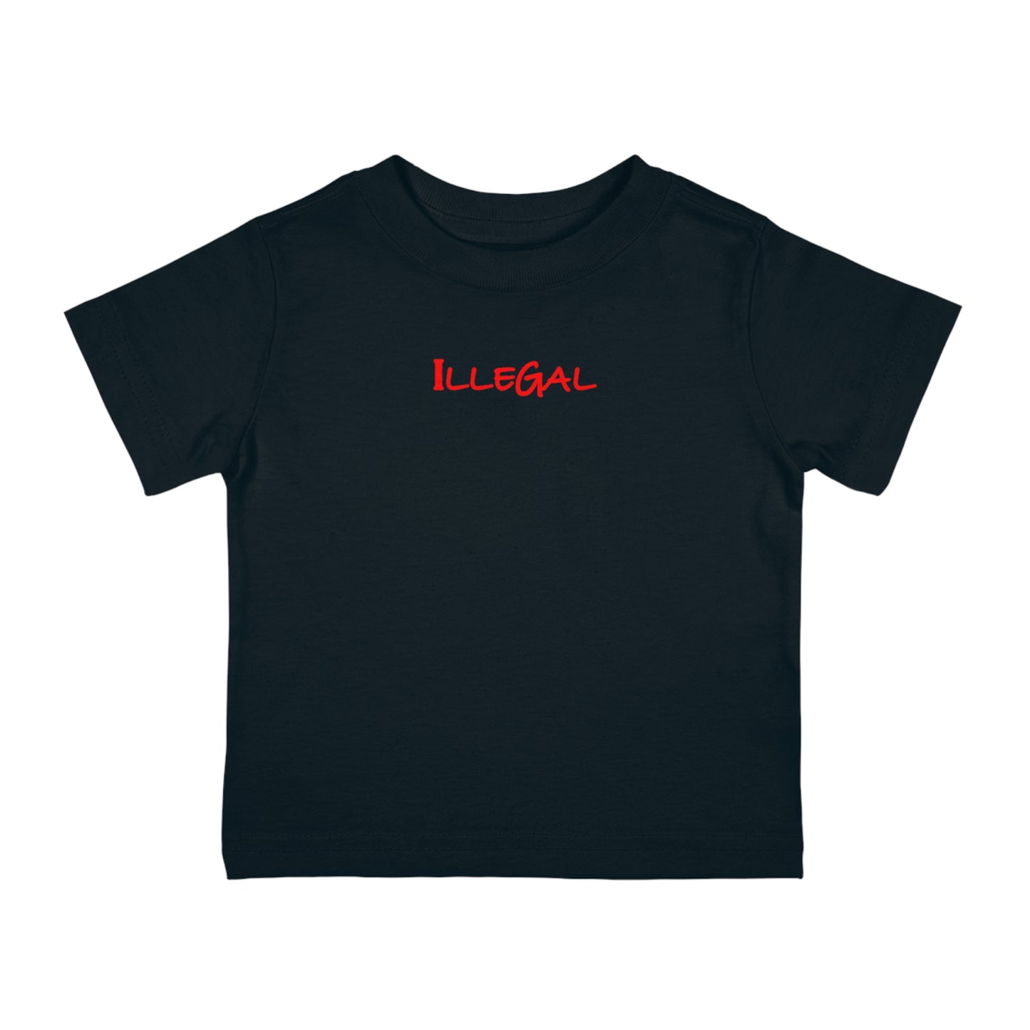 Illegal Child Tee Shirt, Kids Graphic T-Shirt, Youth Top, Unlawful Infant Shirt, Anti-Establishment Toddler Tee, Punk Baby Jersey Top