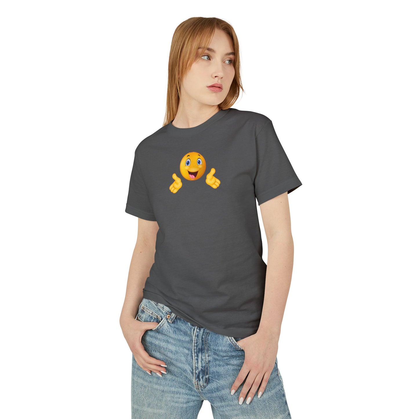 Hey Emoji - Unisex Garment-Dyed Heavyweight Cotton Tee