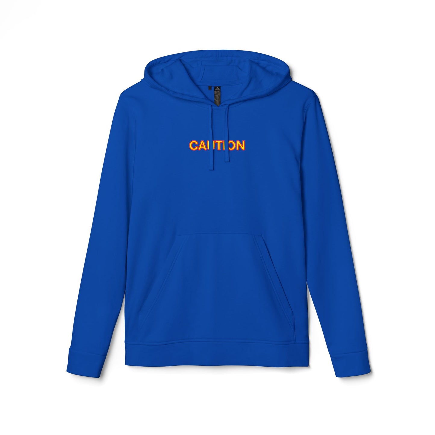 Caution Fleece Unisex Hoodie by Adidas