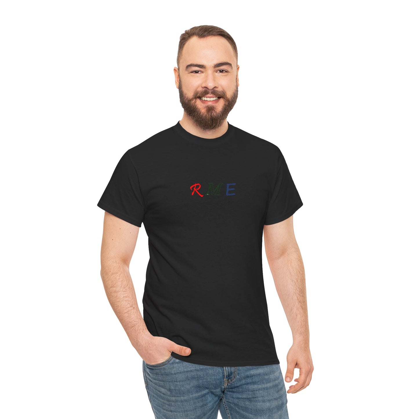 REM - Red white blue Grn 02 - Unisex Heavy Cotton Tee
