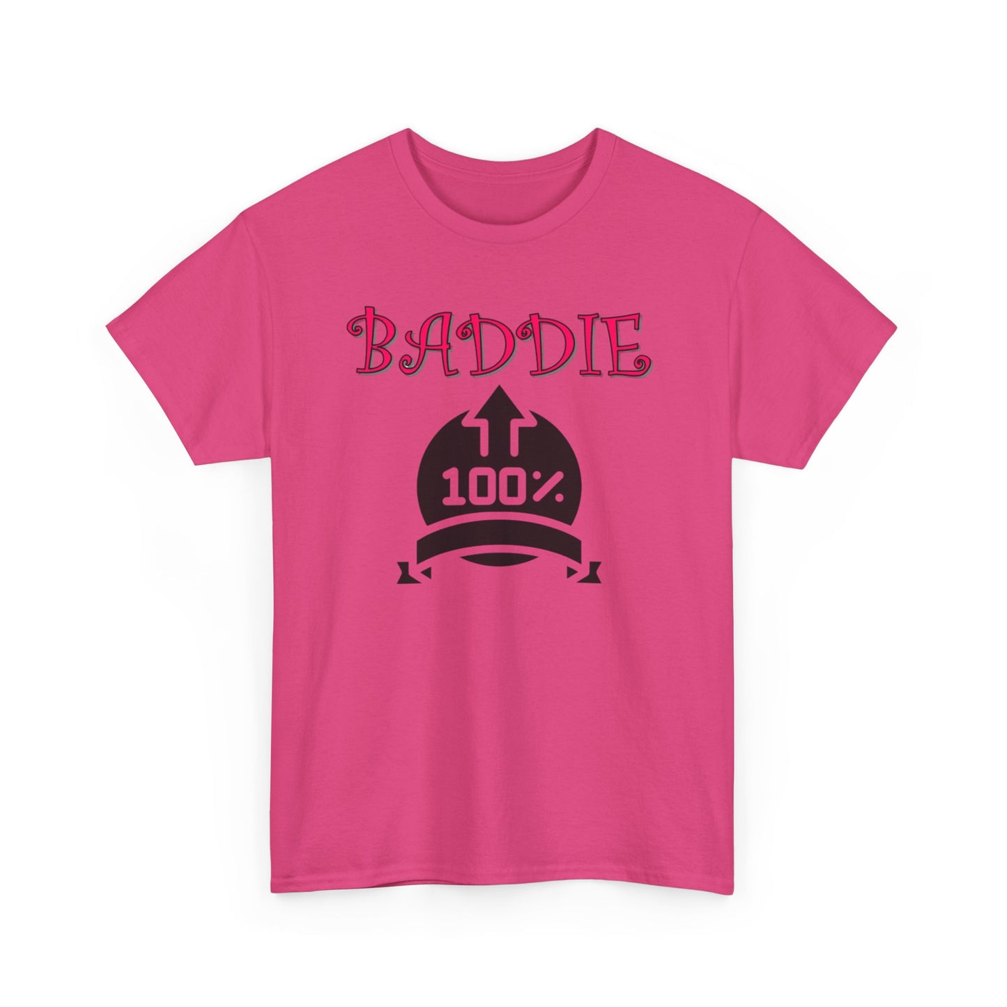 100% Baddie Pink 01 - Unisex Heavy Cotton Tee