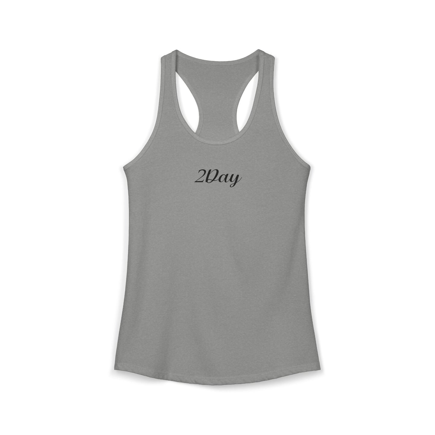 2Day Black Ink - Stylish Racerback Tank for Active Women | Workout Top, Casual Wear, Fitness Apparel, Summer Essential, Gym Shirt