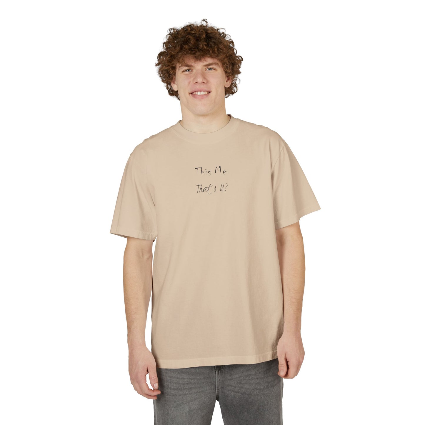 This Me That's U? Black Ink - Unisex T-Shirt Design, Gift for Him or Her, Drop-Shoulder Top, Casual Shirt
