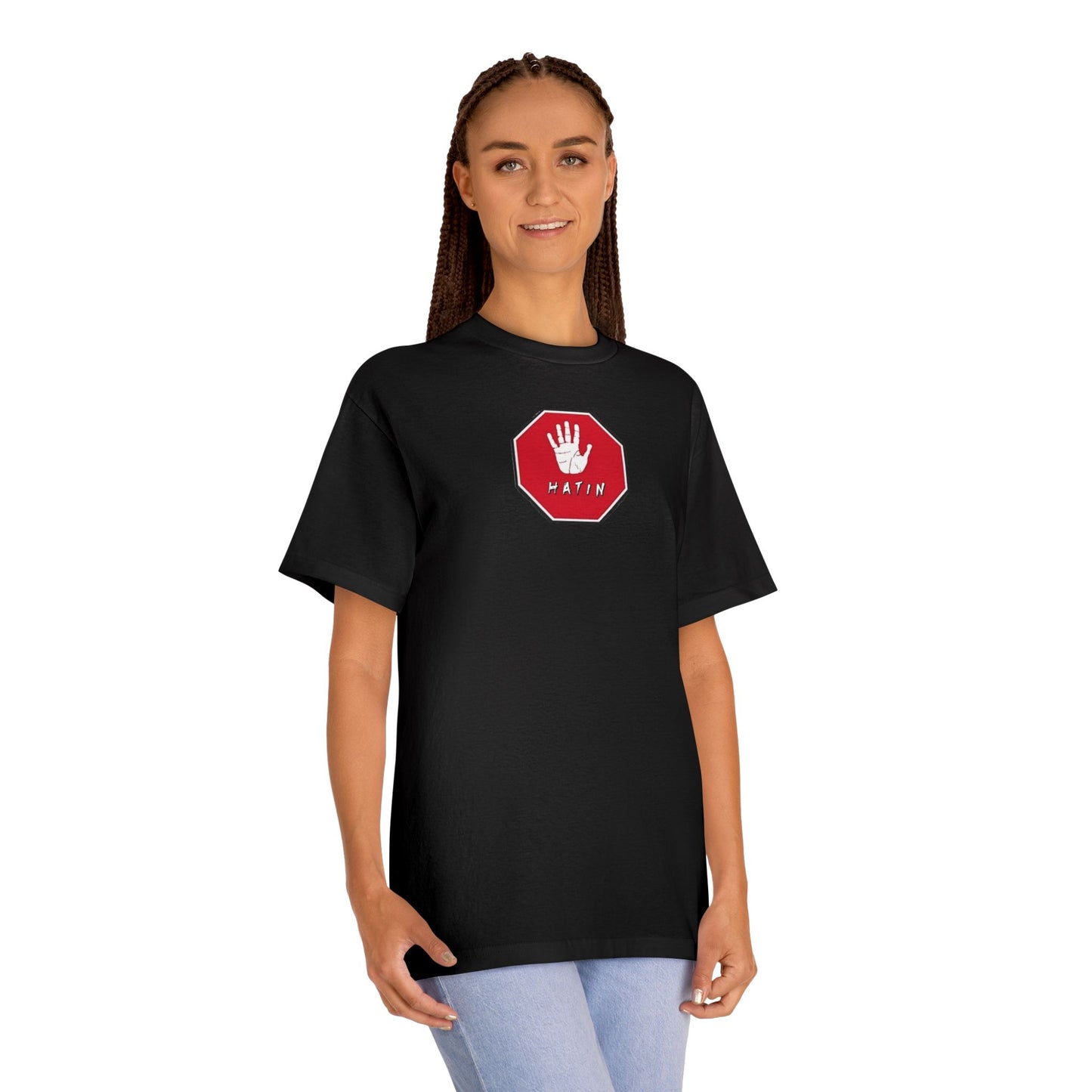 Unisex Classic Tee - STOP HATIN - BLK