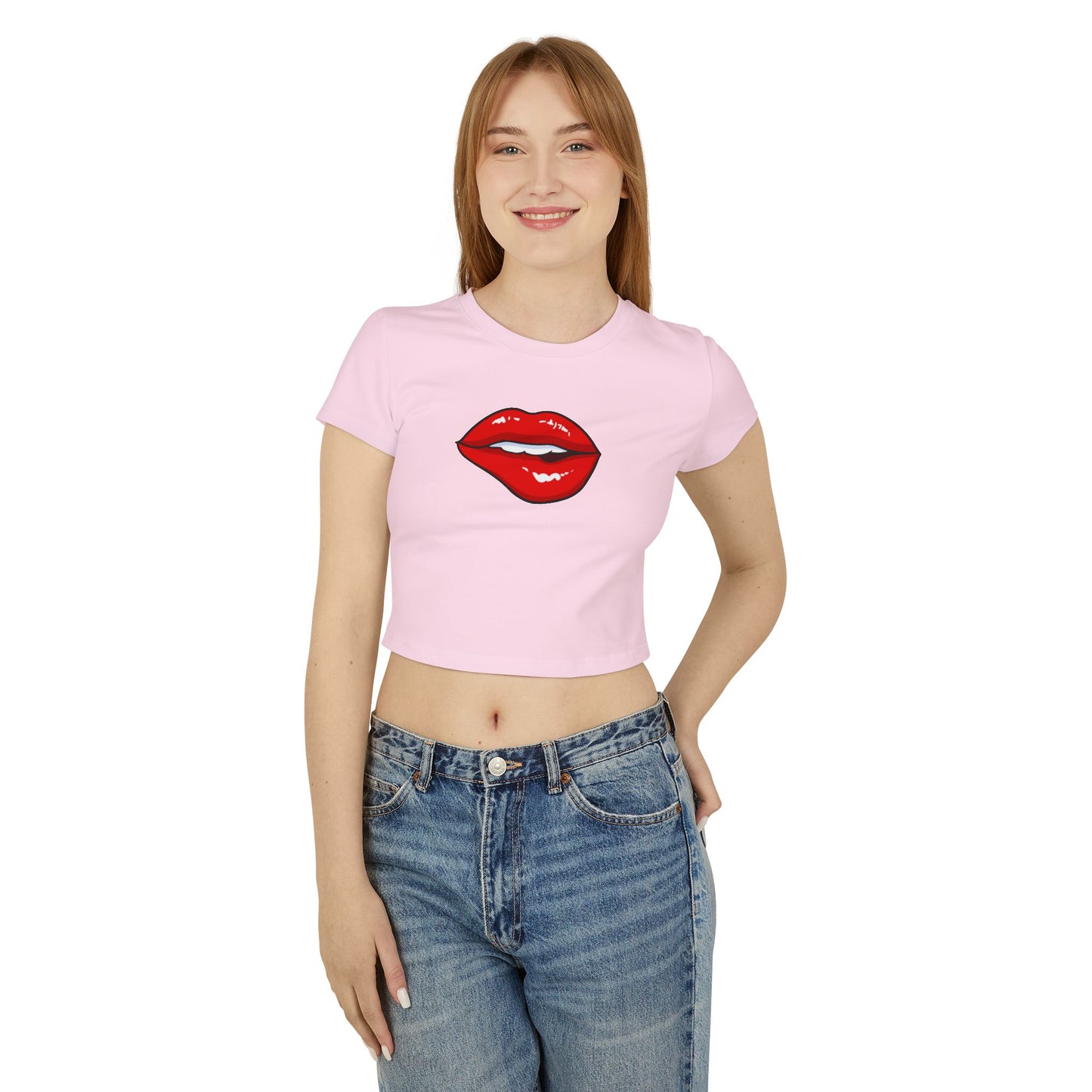 Biting Lip - Women's Baby Tee