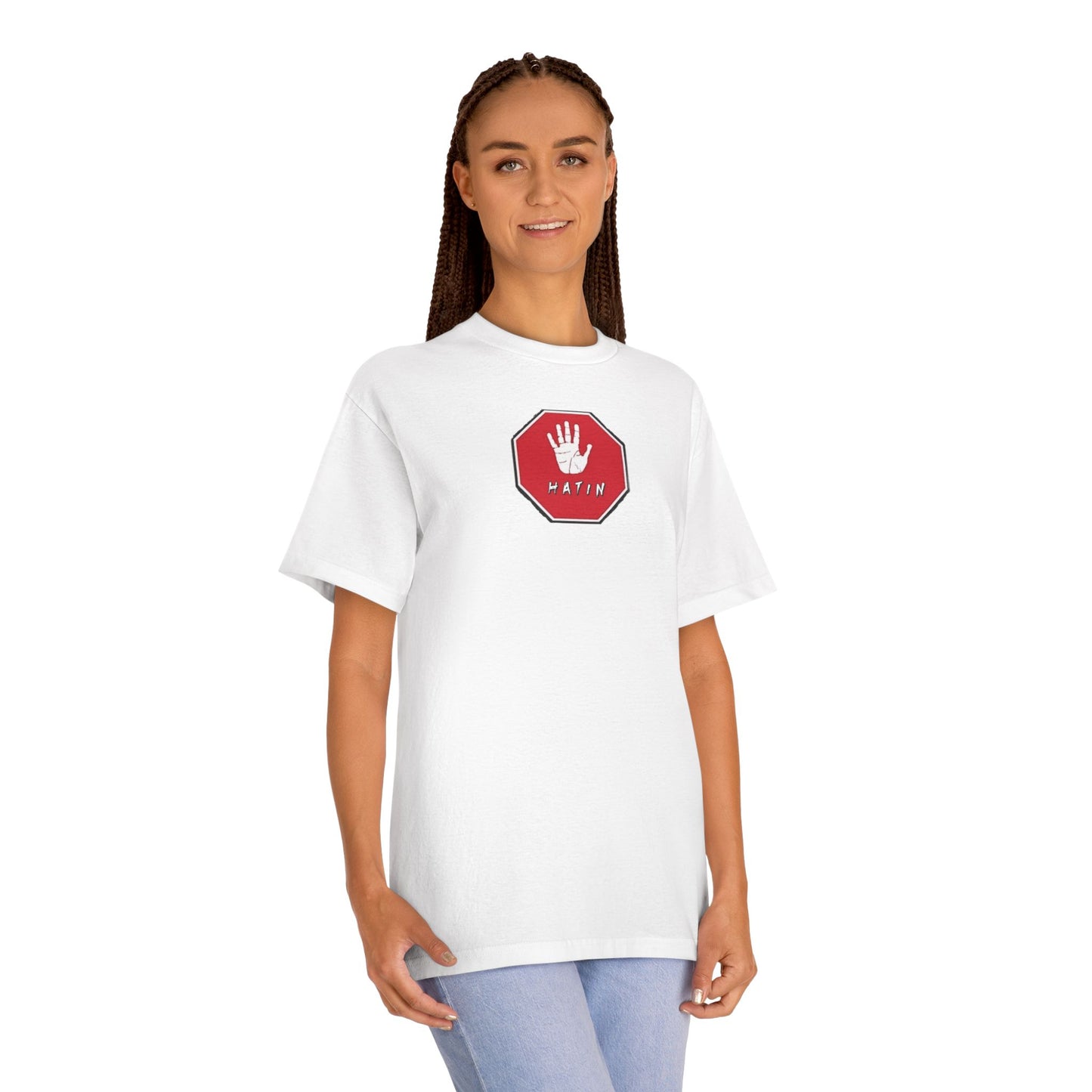 Unisex Classic Tee - STOP HATIN - BLK