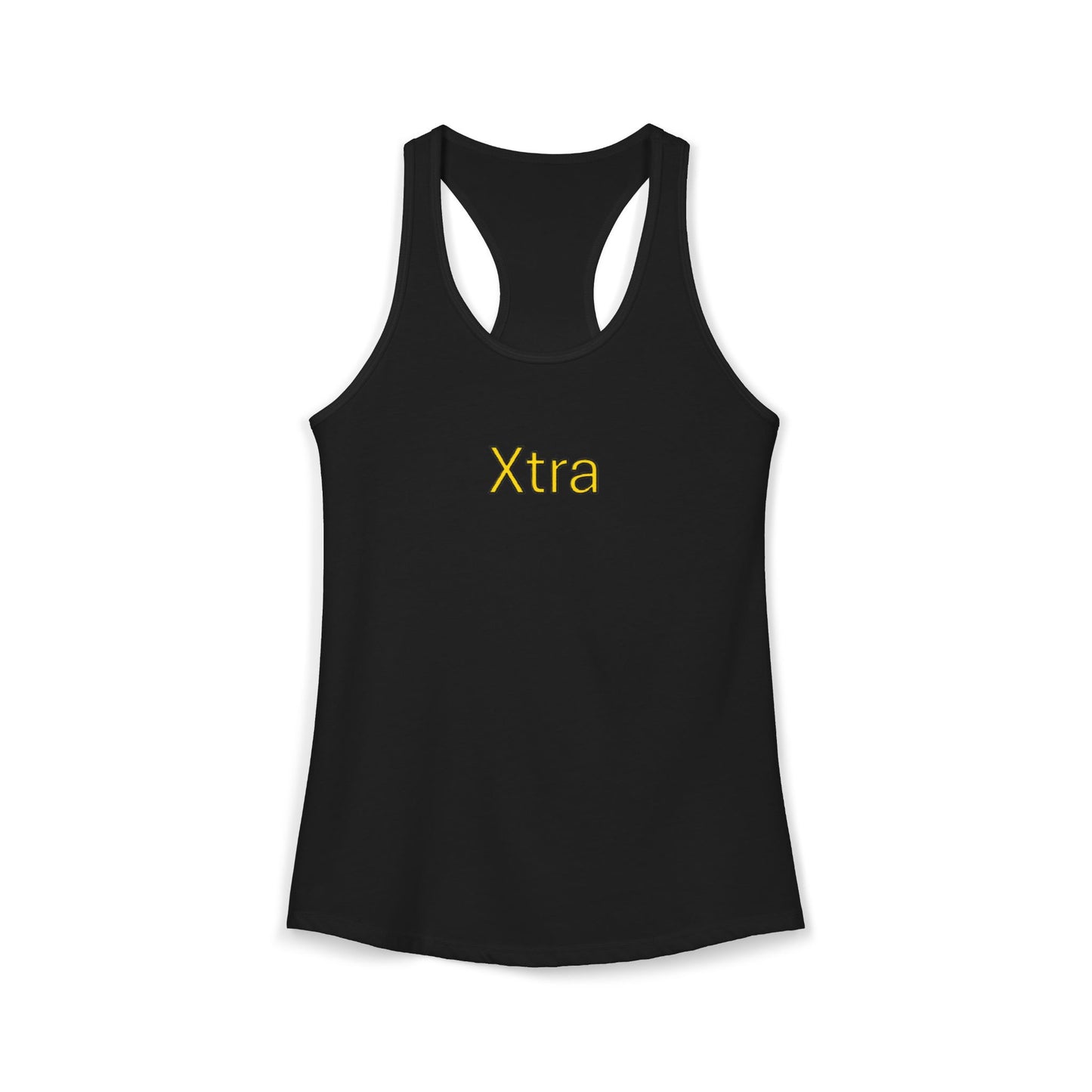 Xtra Woman's Racerback Tank, Ideal Women's Tank Top, Feminine Sleeveless Shirt, Stylish Lady's Summer Top, Unique Female Workout Tank