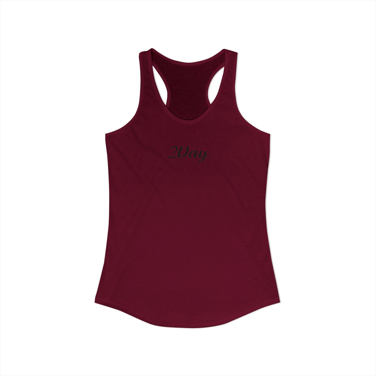 2Day Black Ink - Stylish Racerback Tank for Active Women | Workout Top, Casual Wear, Fitness Apparel, Summer Essential, Gym Shirt