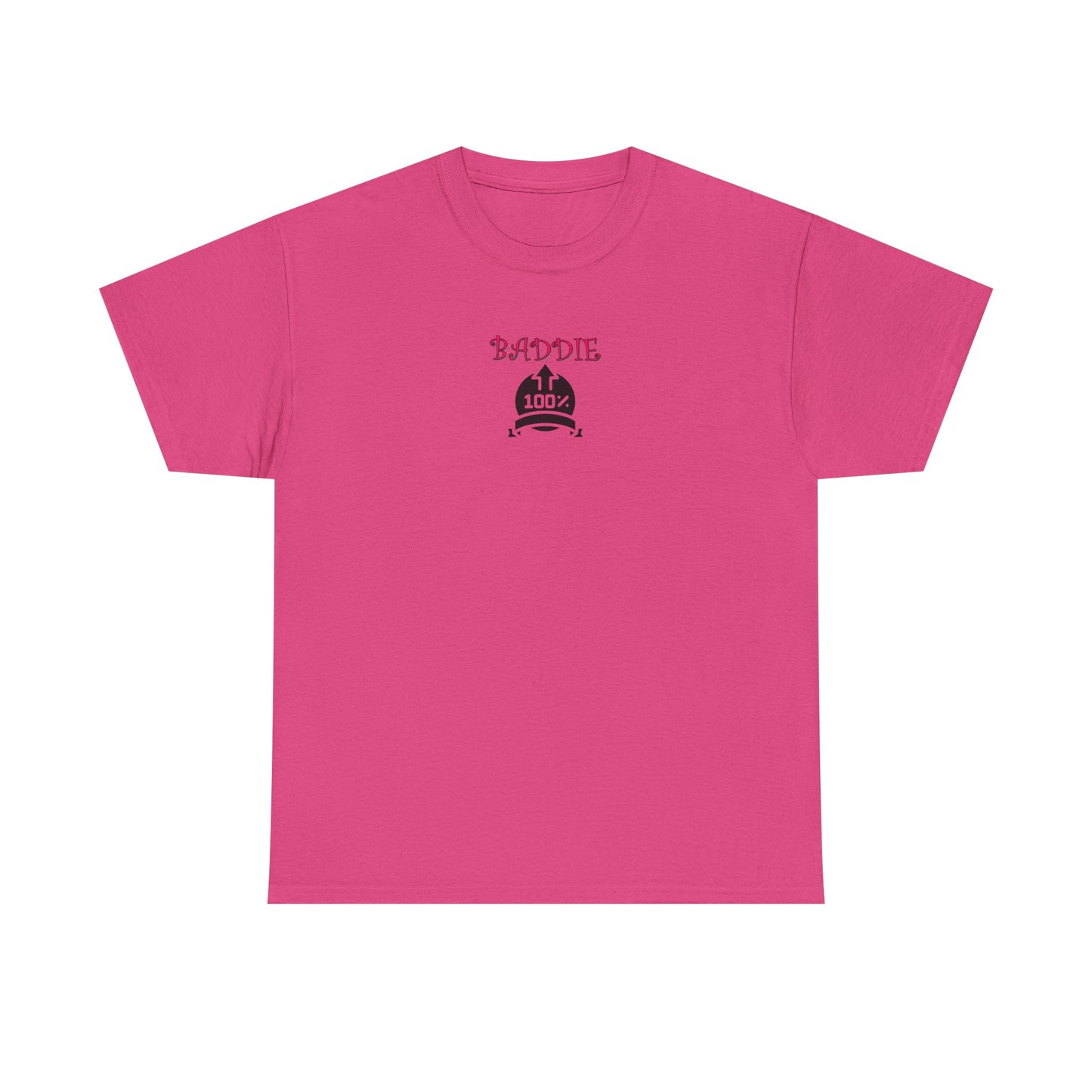 100% Baddie Pink 01 - Unisex Heavy Cotton Tee