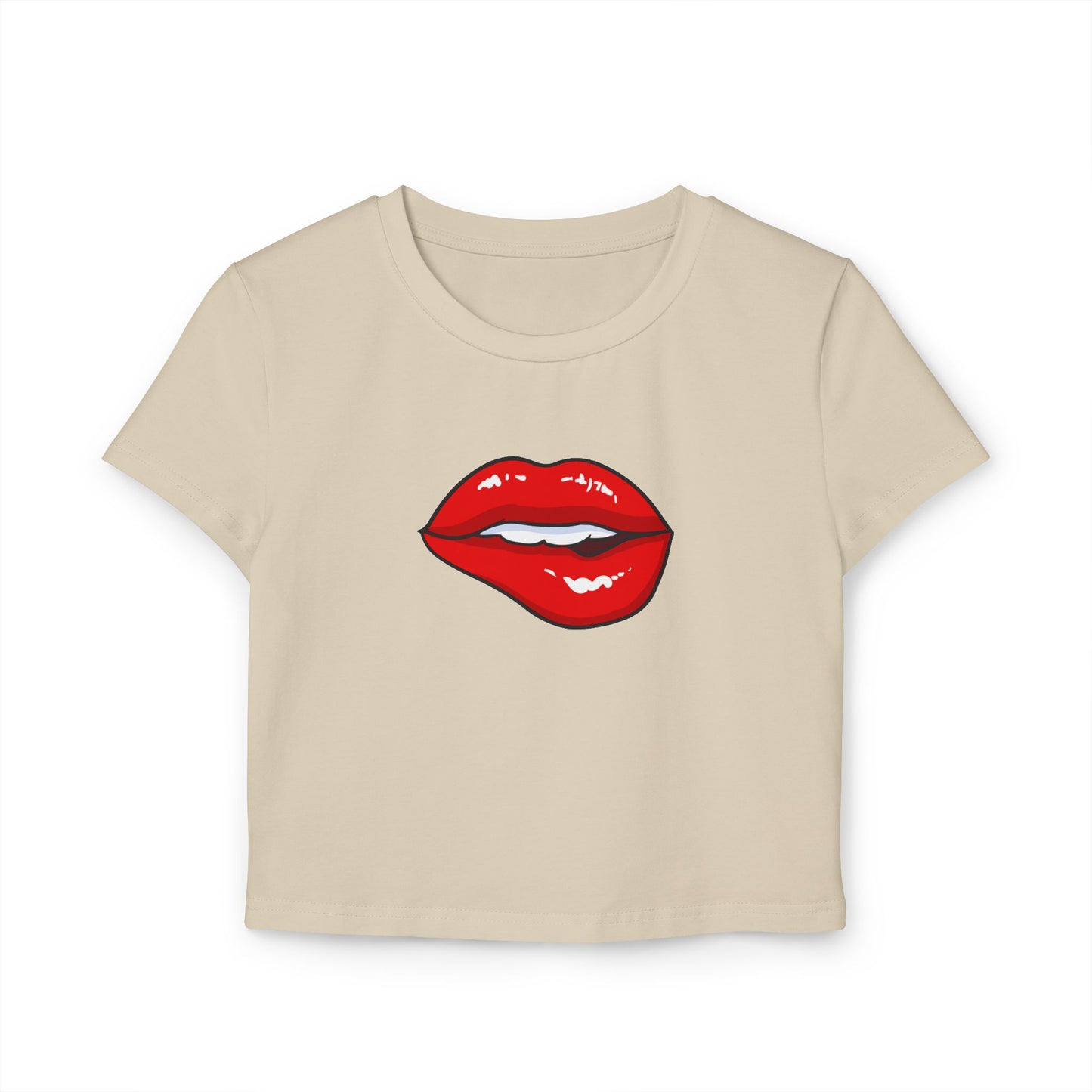 Biting Lip - Women's Baby Tee