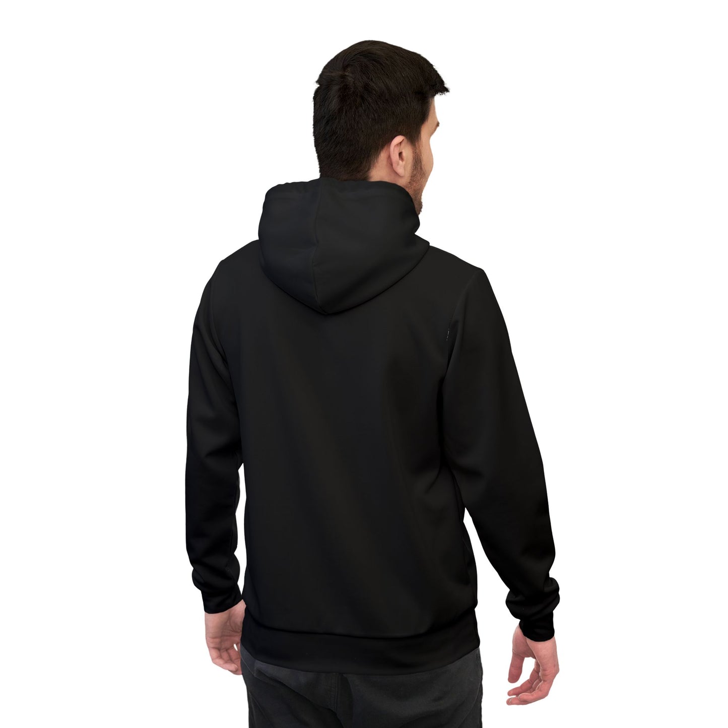 Beach Bum (White) - Athletic Hoodie (AOP)