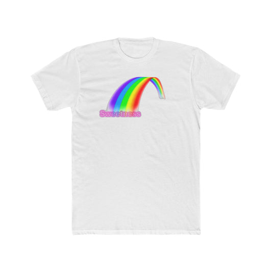 Sweetness Rainbow Graphic Unisex Cotton Crew Tee - Cute Summer Gift, Pride Apparel, Fun Retro T-Shirt, Casual Wear, Gift for Friends