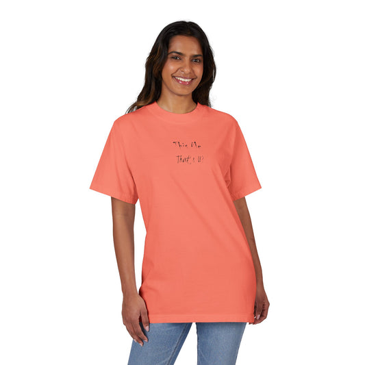 This Me That's U? Black Ink - Unisex T-Shirt Design, Gift for Him or Her, Drop-Shoulder Top, Casual Shirt