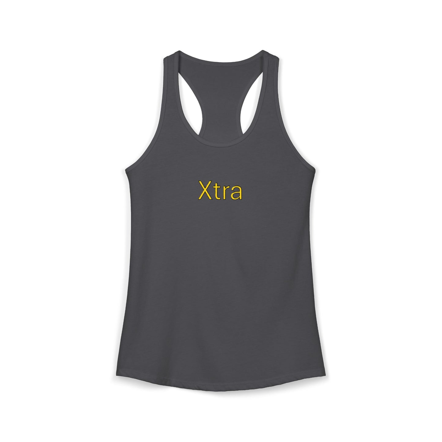Xtra Woman's Racerback Tank, Ideal Women's Tank Top, Feminine Sleeveless Shirt, Stylish Lady's Summer Top, Unique Female Workout Tank