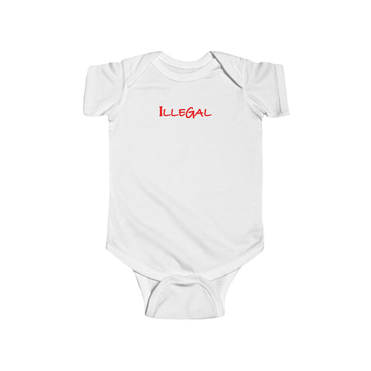 Illegal Baby Onesie, Cute Newborn Outfit, Infant Fine Jersey Bodysuit, Inappropriate Baby Clothes, Joke Baby Romper