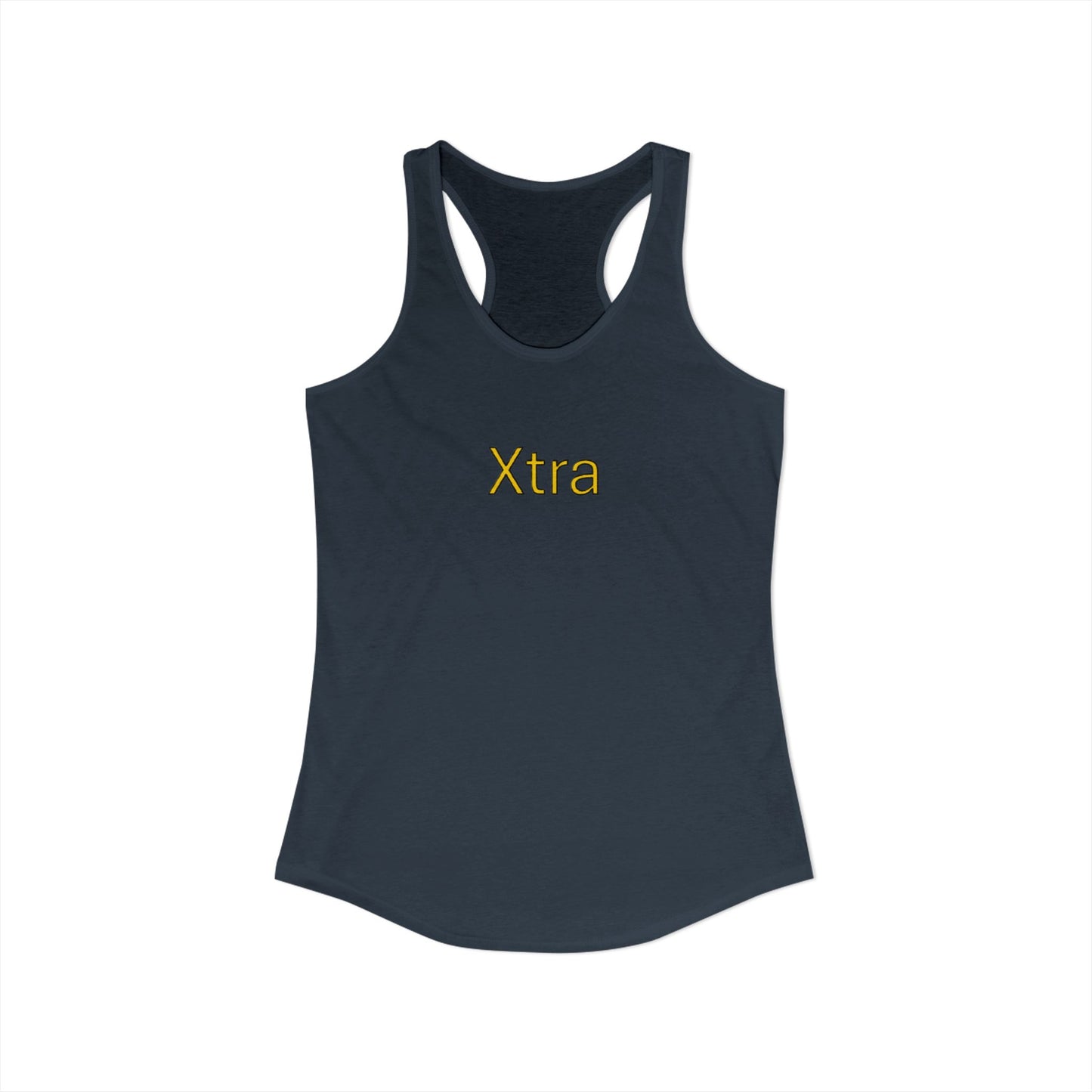 Xtra Woman's Racerback Tank, Ideal Women's Tank Top, Feminine Sleeveless Shirt, Stylish Lady's Summer Top, Unique Female Workout Tank