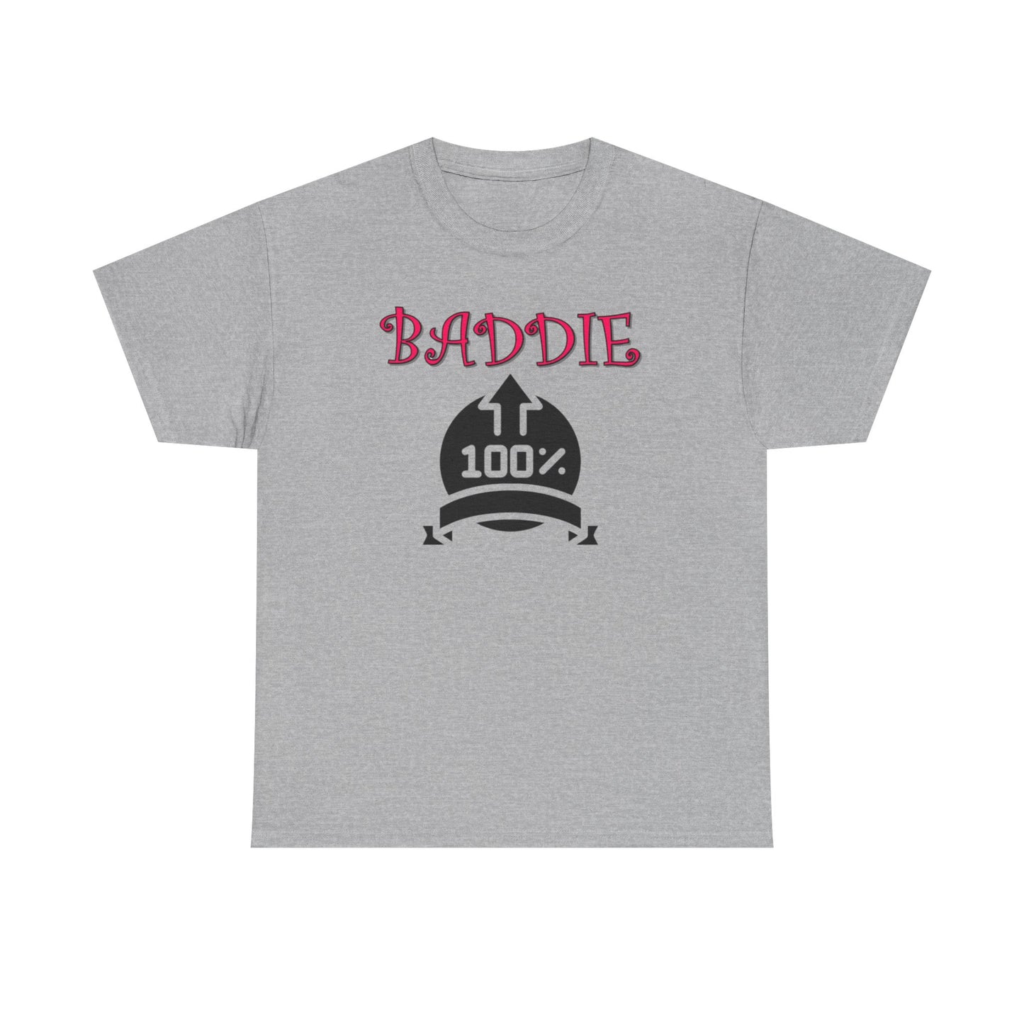100% Baddie Pink 01 - Unisex Heavy Cotton Tee