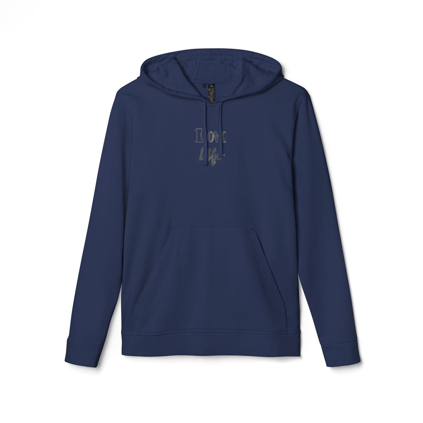 Love Life Plain Adidas Fleece Unisex Sweatshirt Hoodie, Warm Winter Outerwear, Comfy Pullover Jumper, Cozy Sweater Gift