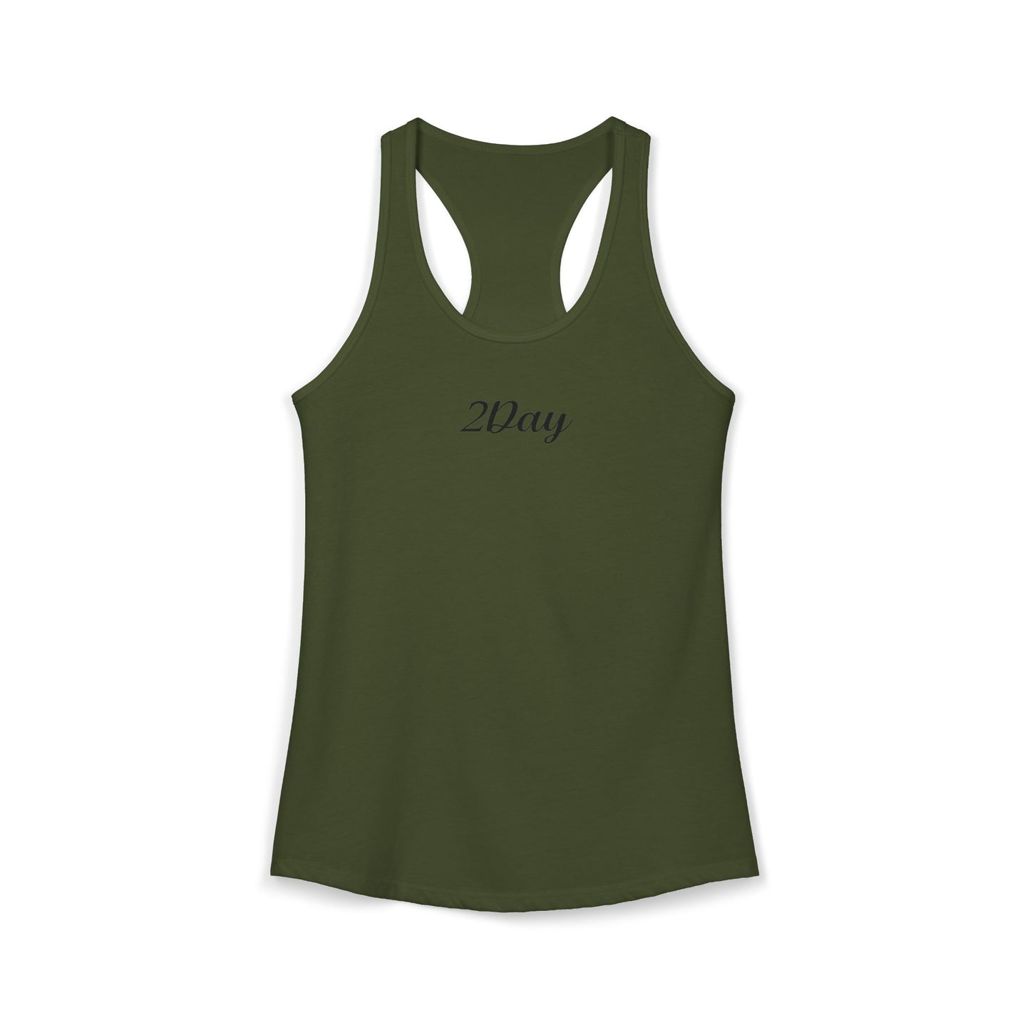 2Day Black Ink - Stylish Racerback Tank for Active Women | Workout Top, Casual Wear, Fitness Apparel, Summer Essential, Gym Shirt