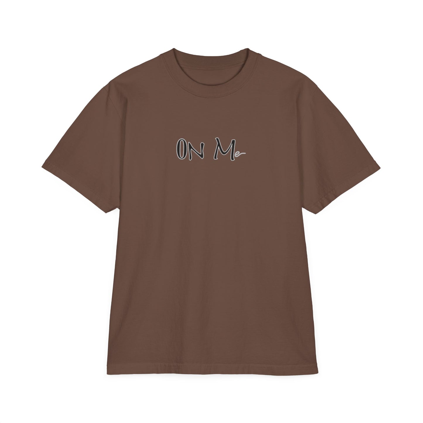 On Me Grey - Unisex Tee Shirt, Garment-Dyed T-Shirt, Drop-Shoulder Top, Grey Tshirt for Men and Women