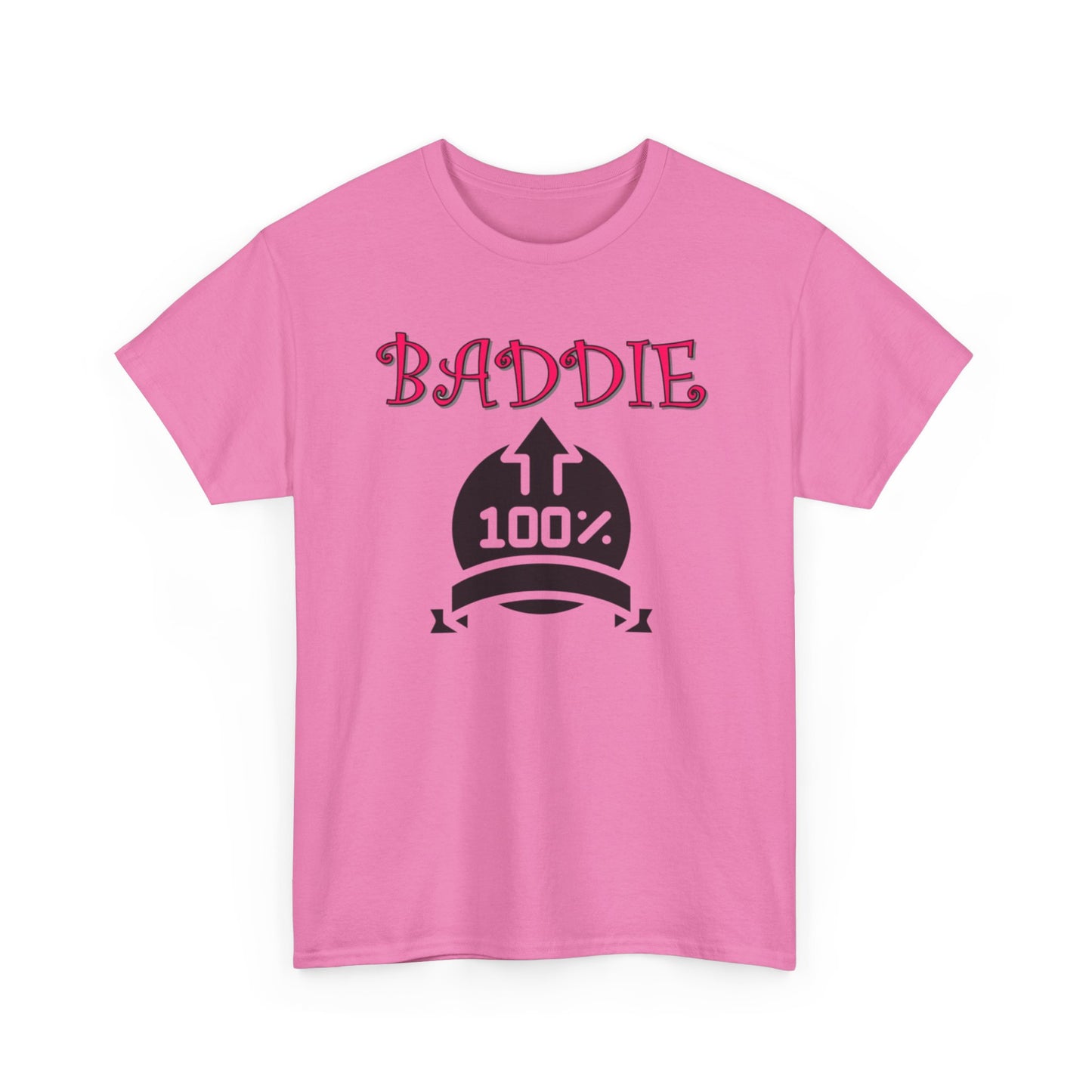 100% Baddie Pink 01 - Unisex Heavy Cotton Tee
