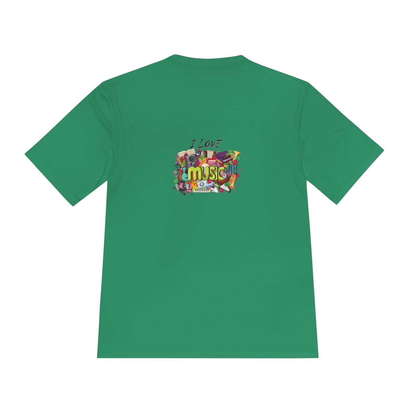 I Love Music- Unisex Moisture Wicking Tee