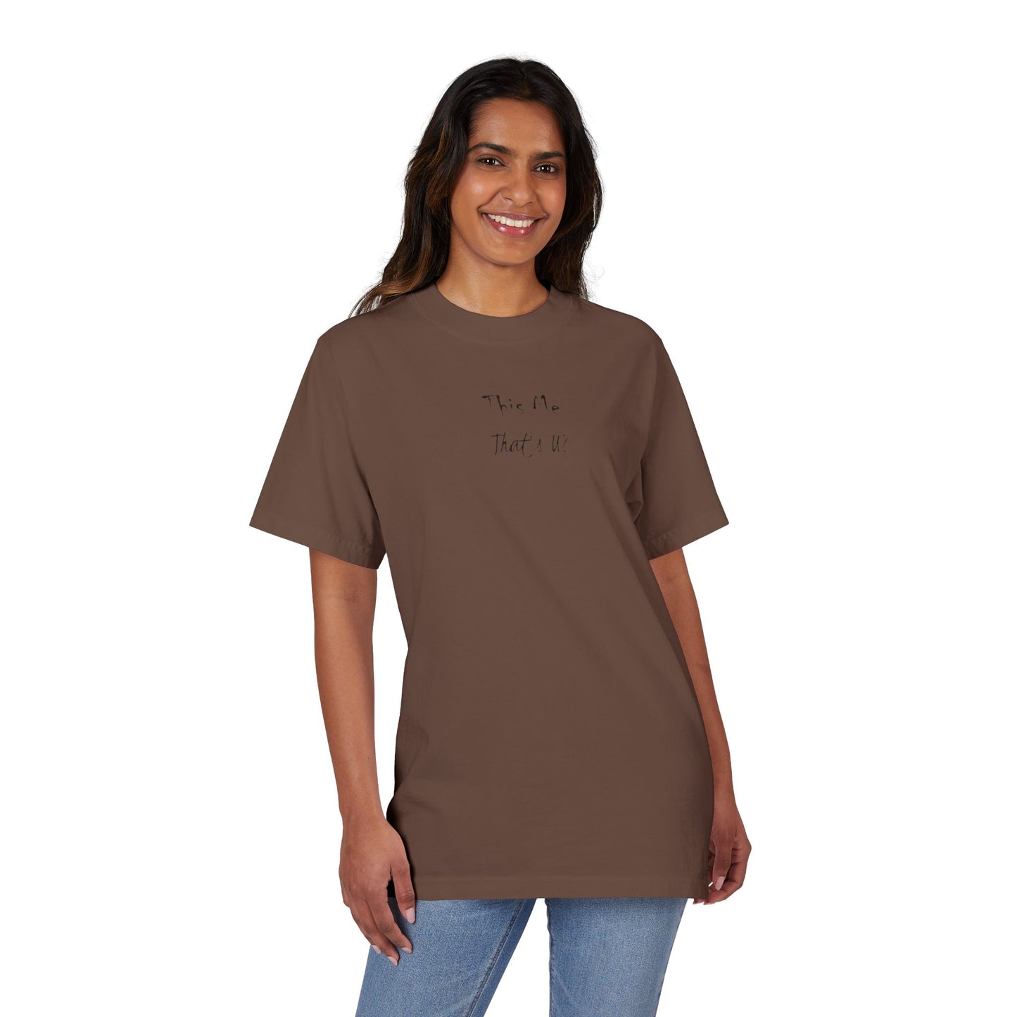 This Me That's U? Black Ink - Unisex T-Shirt Design, Gift for Him or Her, Drop-Shoulder Top, Casual Shirt