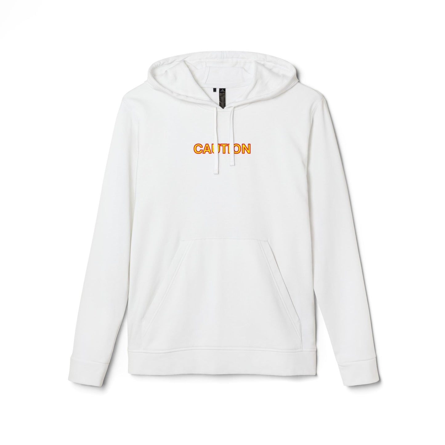 Caution Fleece Unisex Hoodie by Adidas