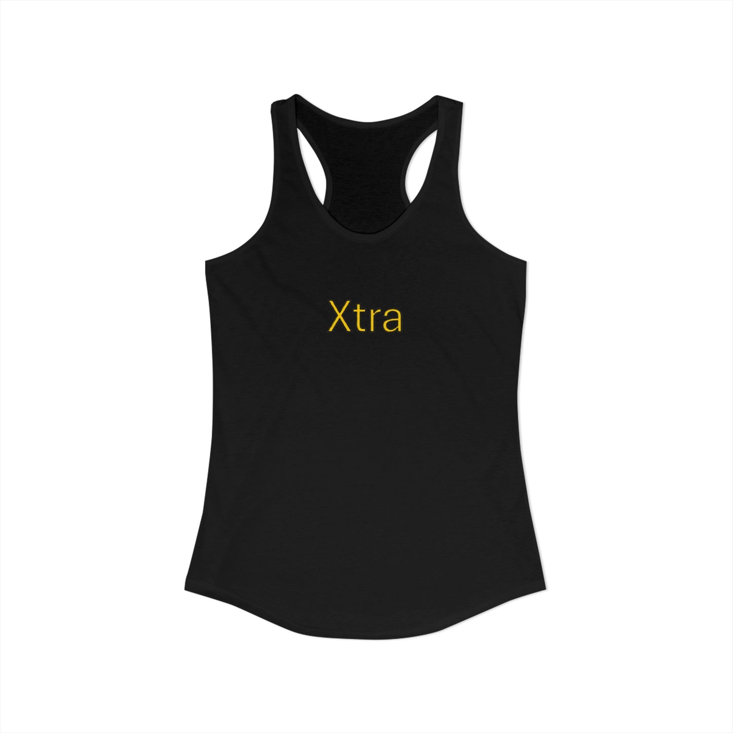 Xtra Woman's Racerback Tank, Ideal Women's Tank Top, Feminine Sleeveless Shirt, Stylish Lady's Summer Top, Unique Female Workout Tank