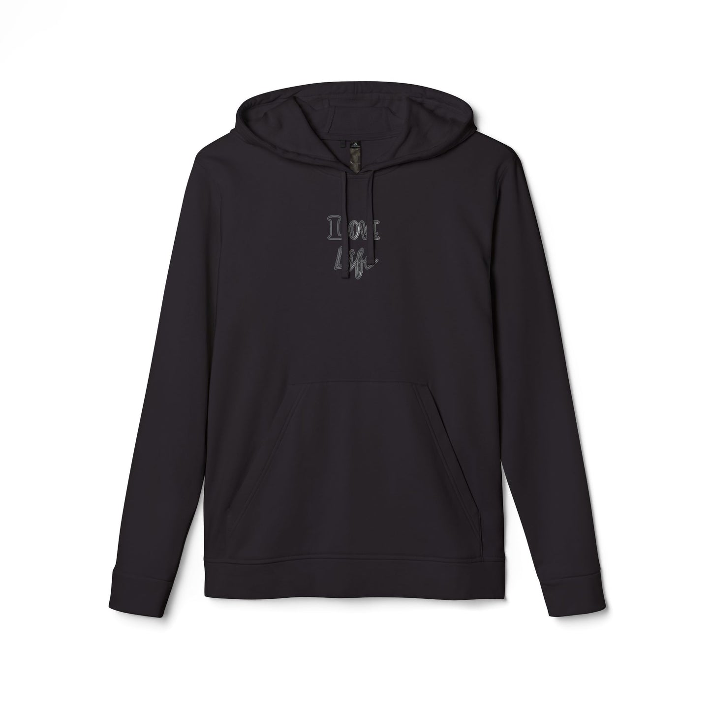 Love Life Plain Adidas Fleece Unisex Sweatshirt Hoodie, Warm Winter Outerwear, Comfy Pullover Jumper, Cozy Sweater Gift