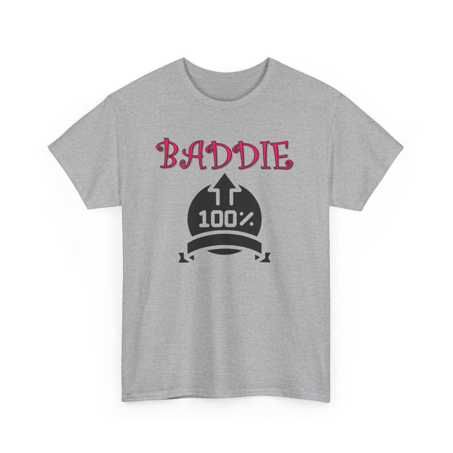 100% Baddie Pink 01 - Unisex Heavy Cotton Tee
