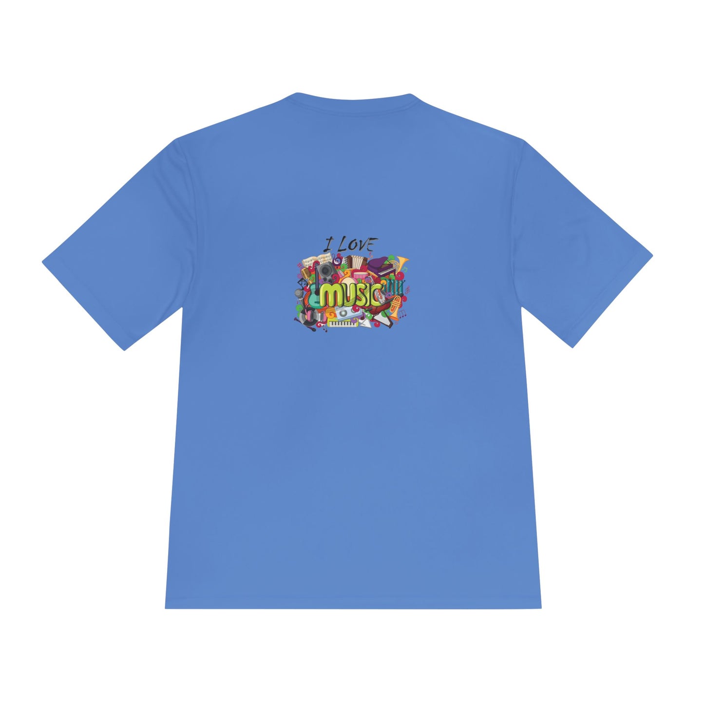 I Love Music- Unisex Moisture Wicking Tee