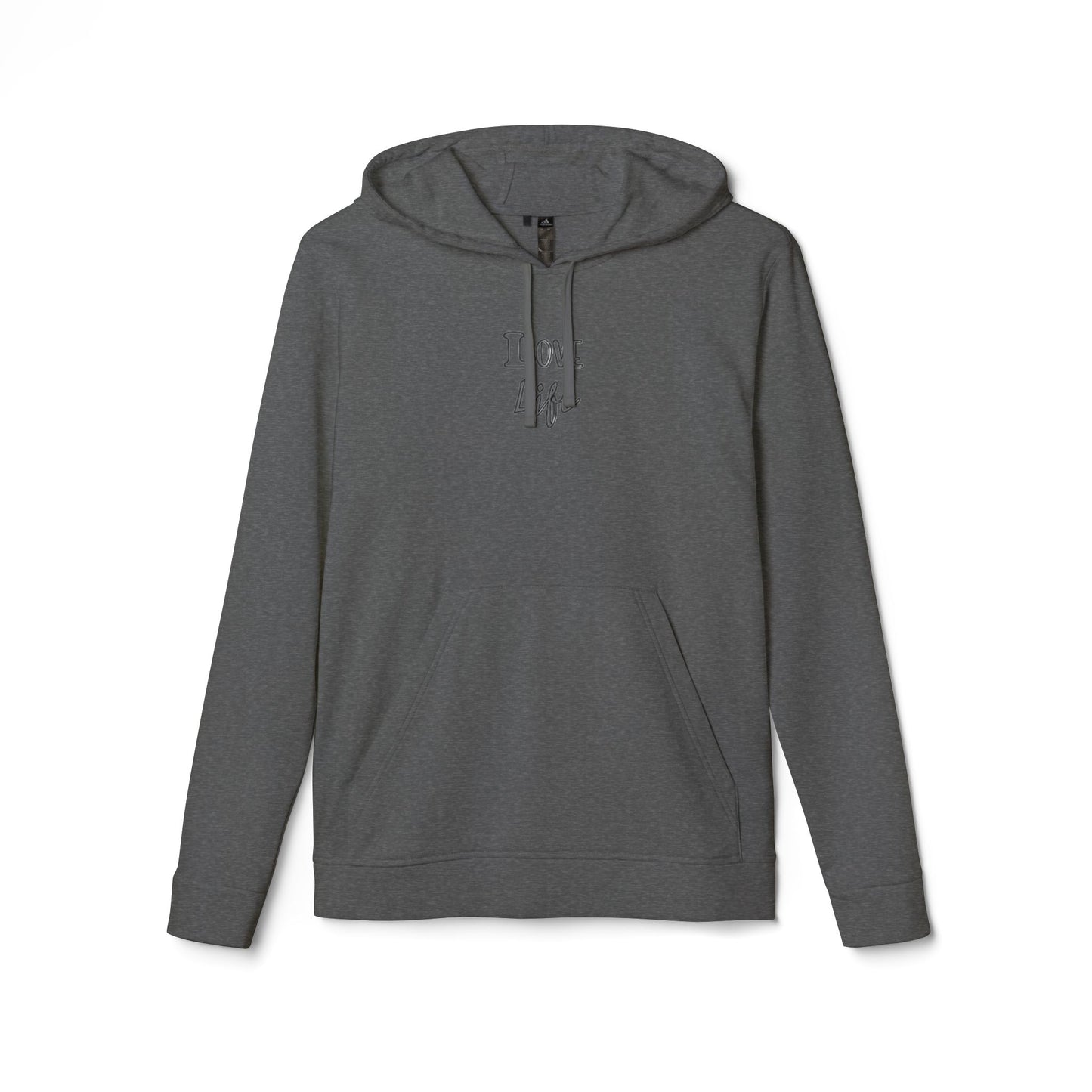 Love Life Plain Adidas Fleece Unisex Sweatshirt Hoodie, Warm Winter Outerwear, Comfy Pullover Jumper, Cozy Sweater Gift
