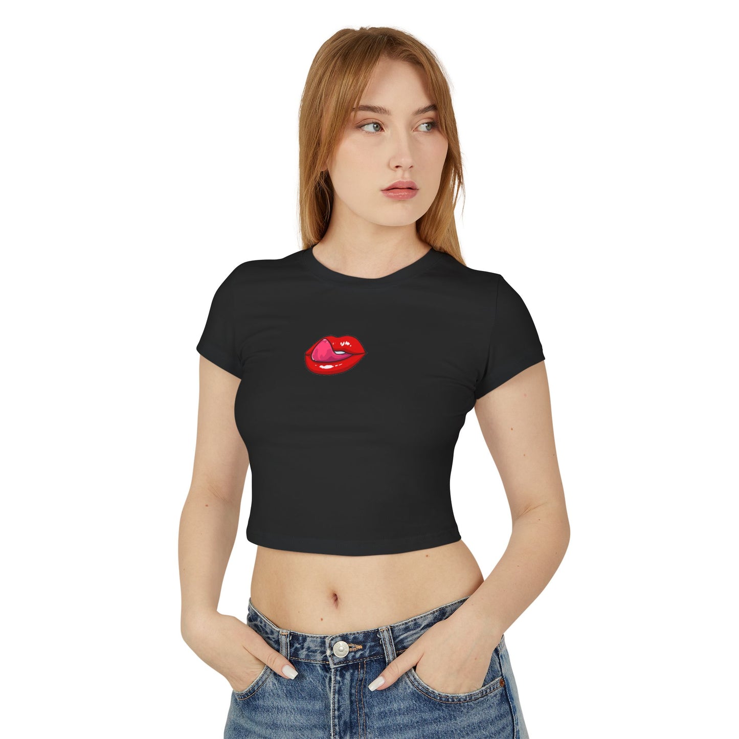 Licking Lips - Women's Baby Tee