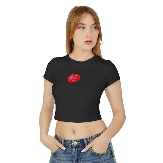 Licking Lips - Women's Baby Tee