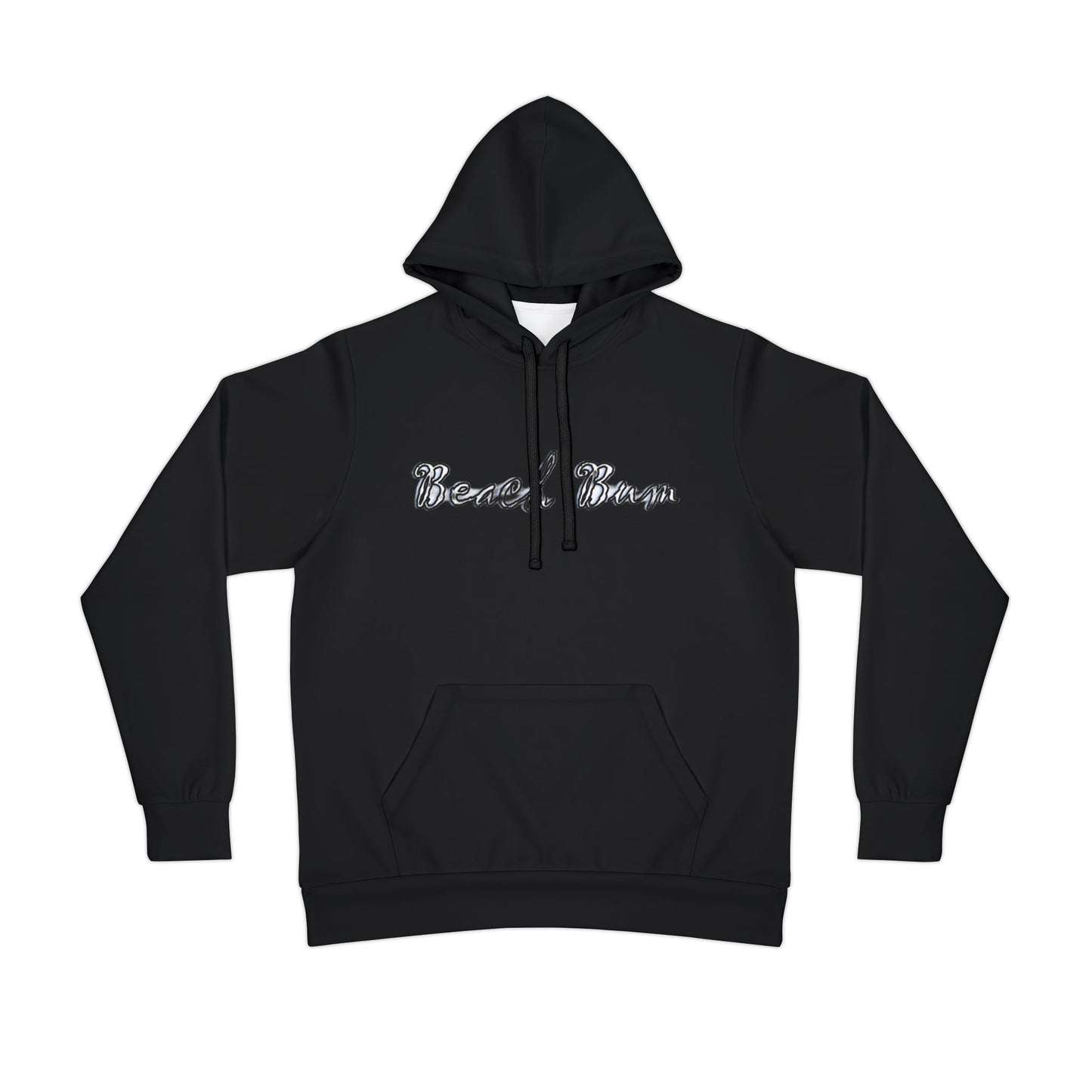 Beach Bum (White) - Athletic Hoodie (AOP)