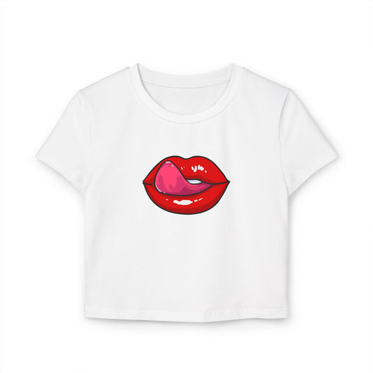Licking Lips - Women's Baby Tee