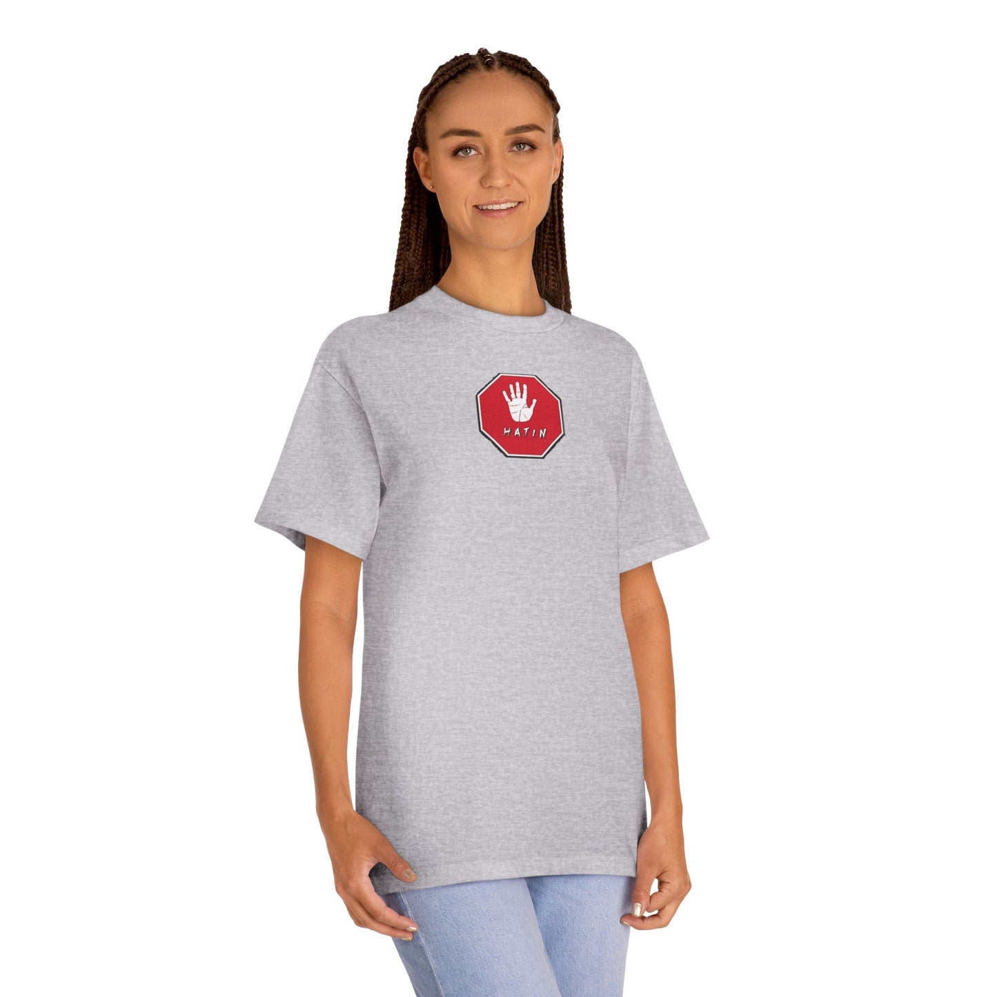 Unisex Classic Tee - STOP HATIN - BLK