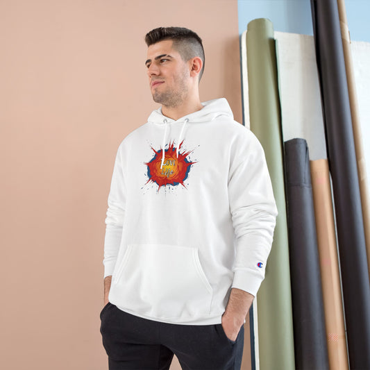 Love Life Explosion Champion Hoodie, Love Life Hoodie, Positive Vibes Sweatshirt, Inspirational Jumper, Motivational Hoodie, Cozy Champion