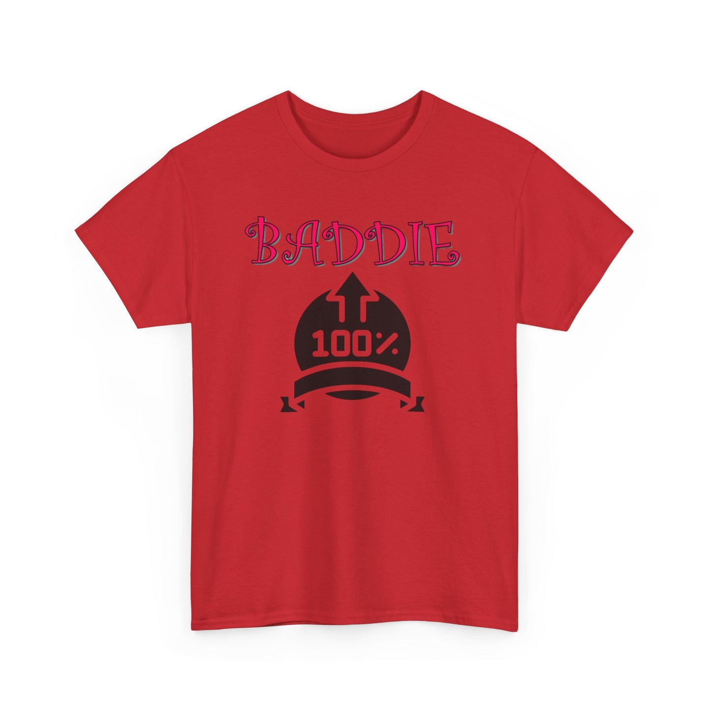 100% Baddie Pink 01 - Unisex Heavy Cotton Tee