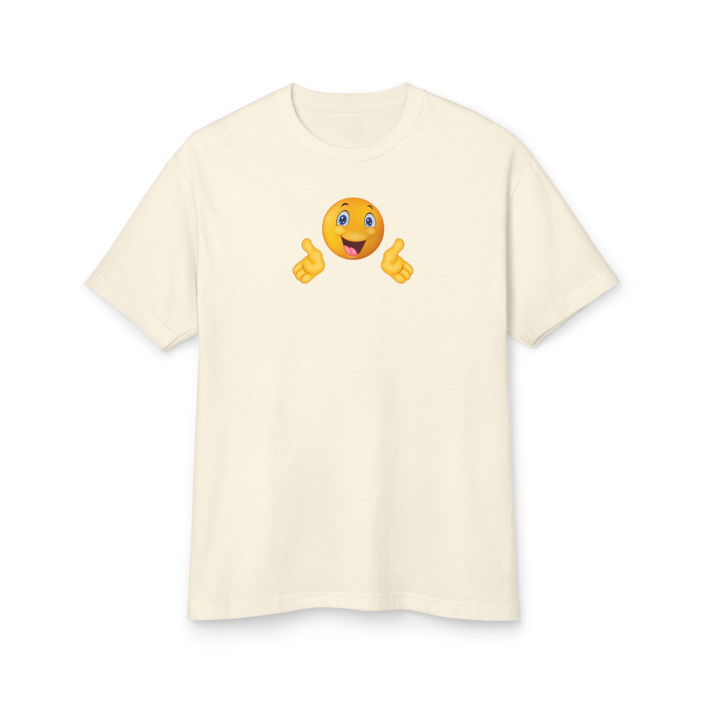Hey Emoji - Unisex Garment-Dyed Heavyweight Cotton Tee